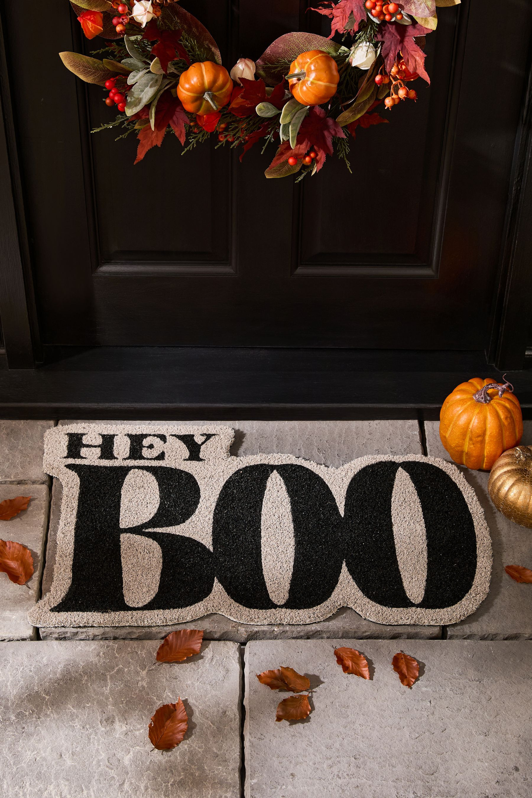 Black & White Halloween Boo Doormat | Lipsy