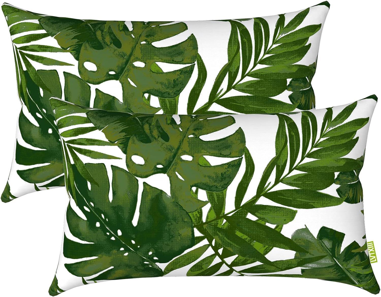 LVTXIII Outdoor/Indoor Lumbar Pillow Case Covers ONLY, 12” x 20” Patio Garden Decorative Lumb... | Amazon (US)