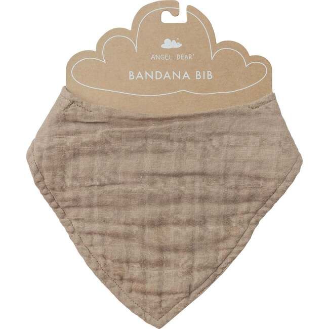 Bibs | Solid Muslin Bib Clay Angel Dear | Maisonette | Maisonette