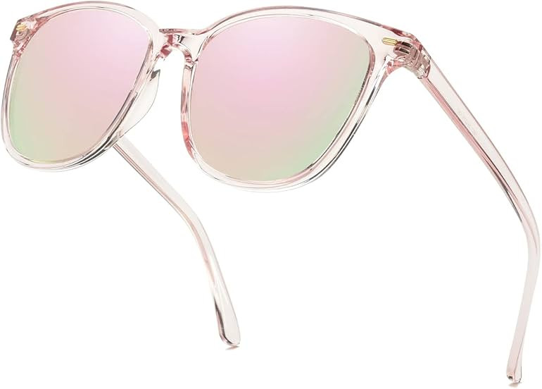 Myiaur Polarized Sunglasses for Women, Square Mirrored Trendy Shades with UV Protection Reduce Gl... | Amazon (US)