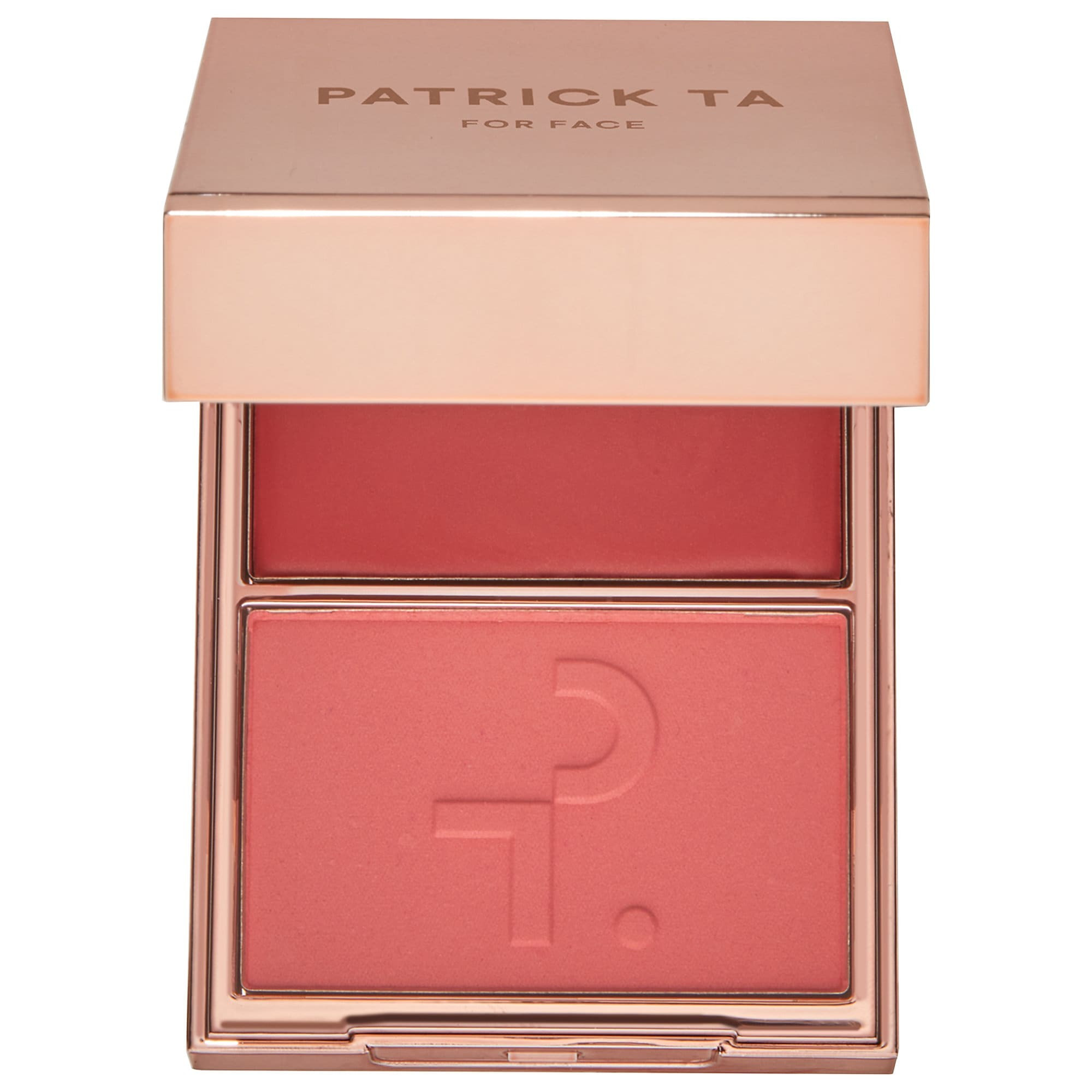 PATRICK TA Major Headlines Double-Take Crème & Powder Blush Duo She's That Girl 0.17 oz crème and 0.17 oz powder/5 g crème and 5 g powder | Sephora (US)