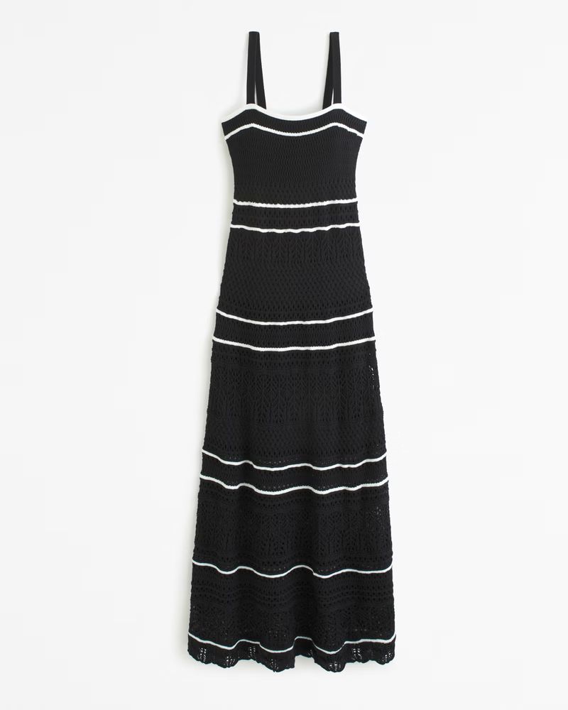 Crochet Maxi Dress | Abercrombie & Fitch (US)