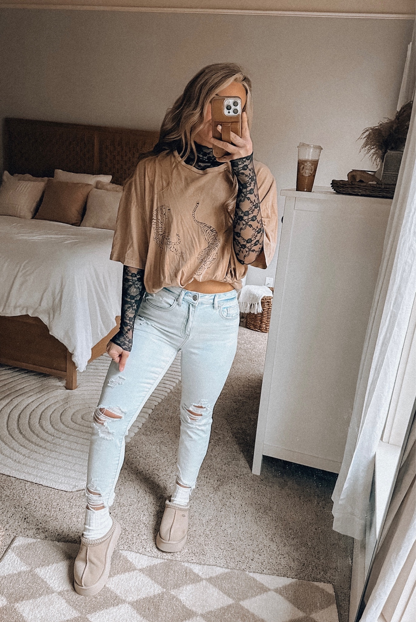 Lace undershirt urban outfitters casual outfit oversized tee

#LTKsalealert #LTKworkwear #LTKstyletip