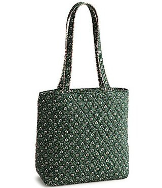 Vera Bradley Mistletoe Lattice Premium Cotton Small Original Zip Tote Bag - Mistletoe Lattice | Dillard's