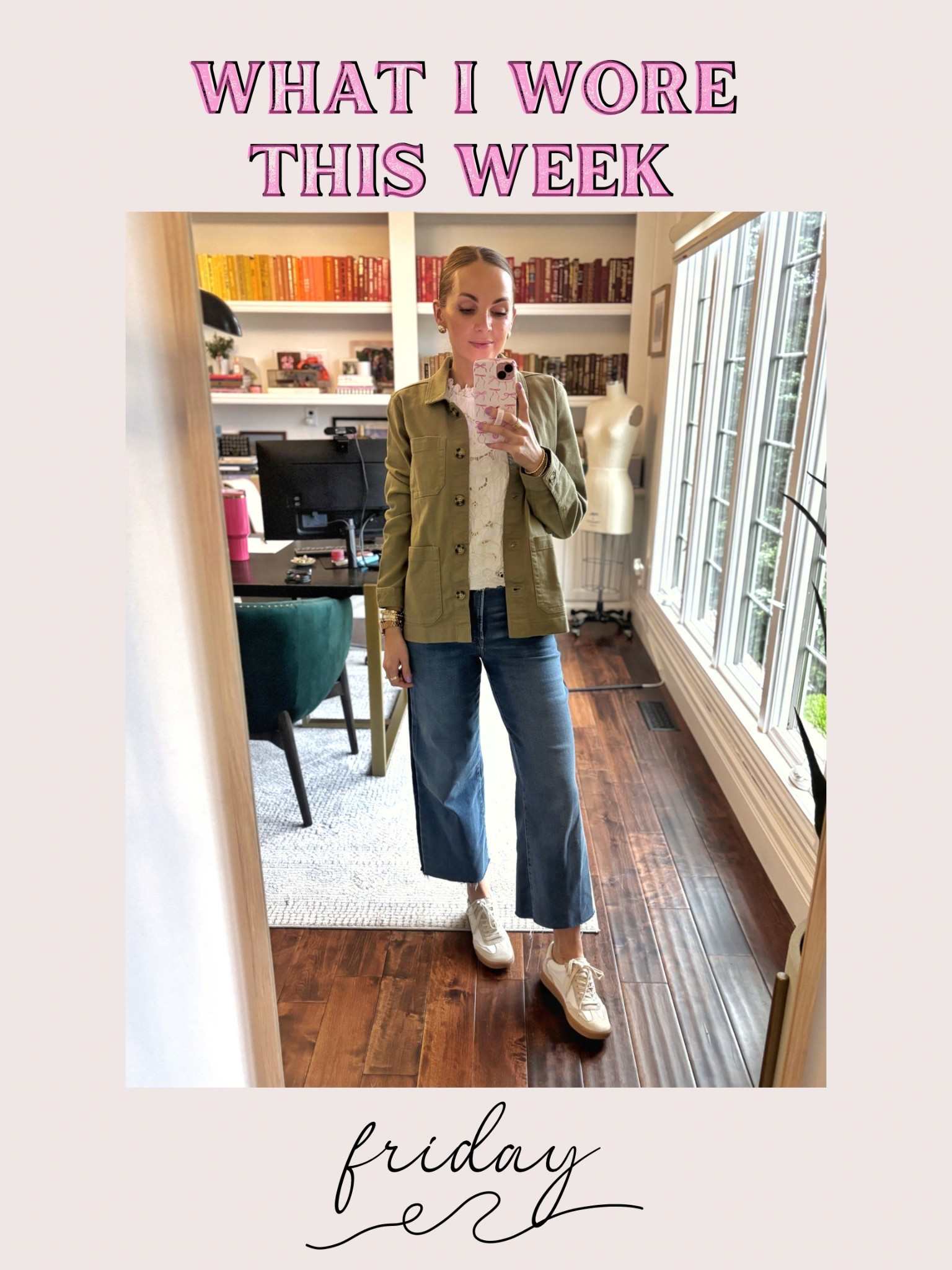 This jacket from Quince is so soft and comfy, and I love it paired with some comfy jeans and a better than basic top