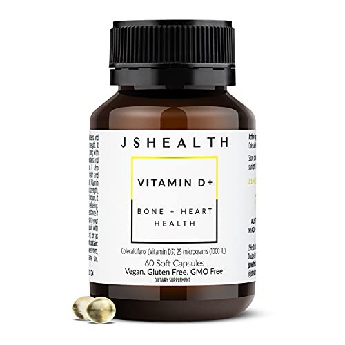 JSHealth Vitamin D3 1000iu Supplement for Healthy Muscle Function, Bone and Heart Health, and Immune Support | Amazon (US)