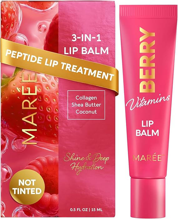 MAREE Lip Balm Hydrating – Lip Moisturizer For Very Dry Lips – Hydrating Lip Butter Balm with... | Amazon (US)