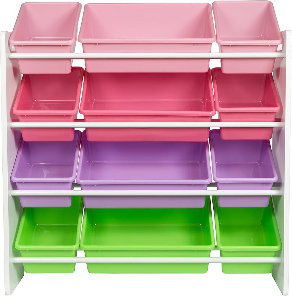 HoneyCanDo Kids Toy Storage Organizer With Bins, Pastel | Amazon (US)