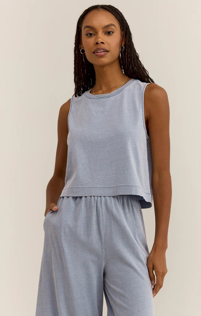 Sloane Jersey Denim Muscle Tank | Z Supply