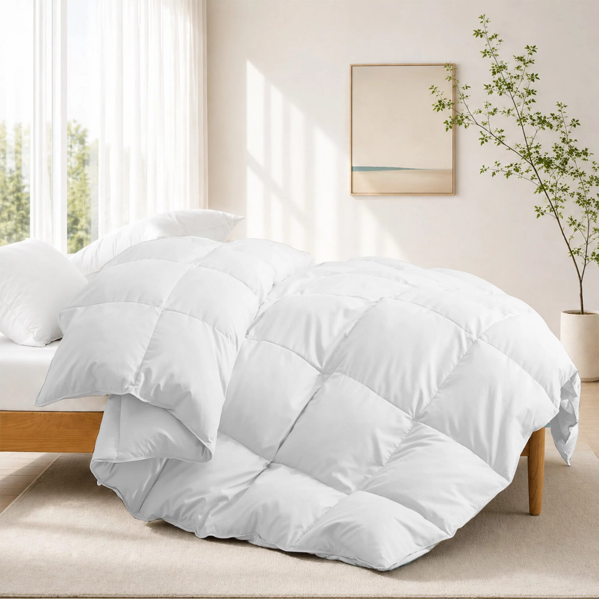 Unikome Premium Goose Feather Down Comforter -Luxury Hotel Collection All Seasons Warmth | Kohl's
