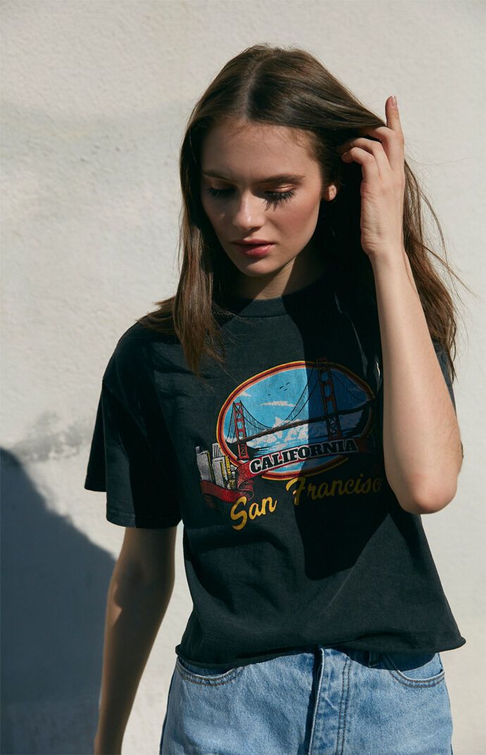 John Galt Womens San Francisco T-Shirt - Black | PacSun