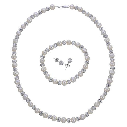 Imperial Pearls Cultured Pearl and Crystal Bead Jewelry Set | HSN