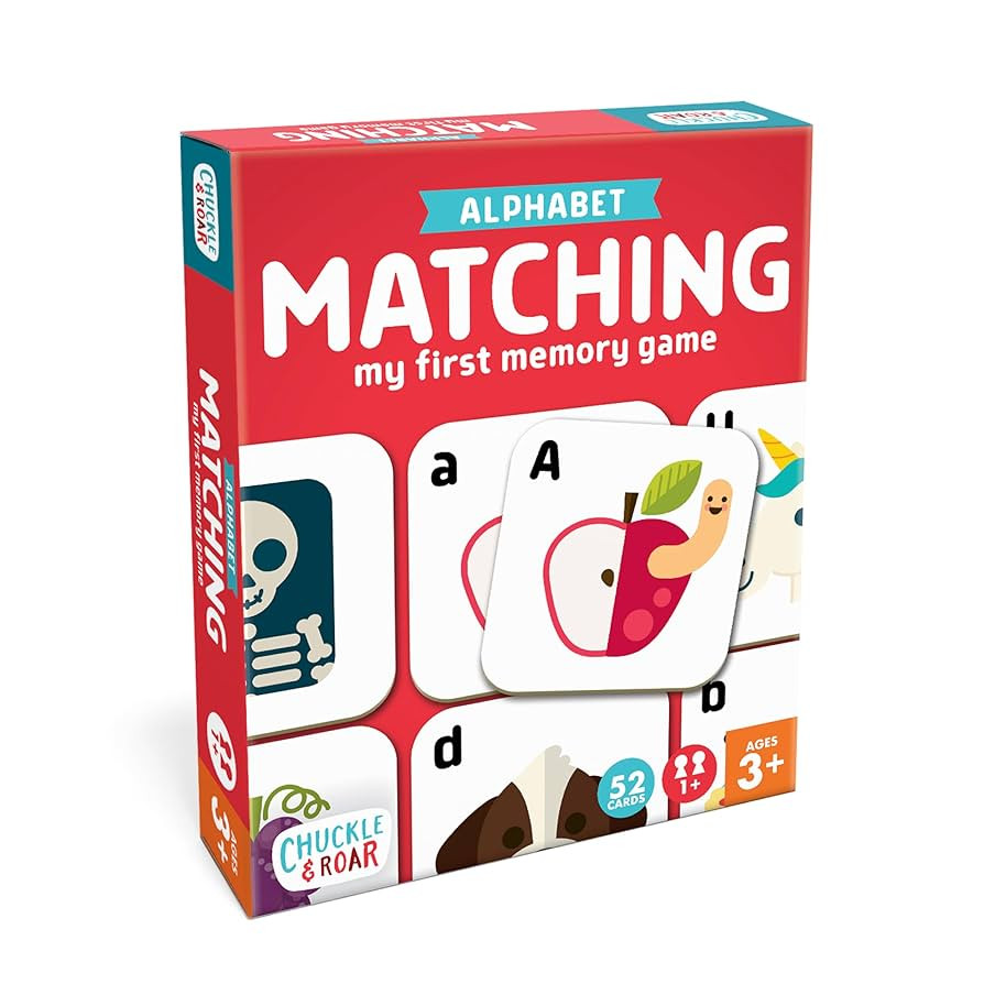 Chuckle & Roar - Matching Alphabet Board Game for Kids 3 and Up - Concentration Game for Toddlers... | Amazon (US)