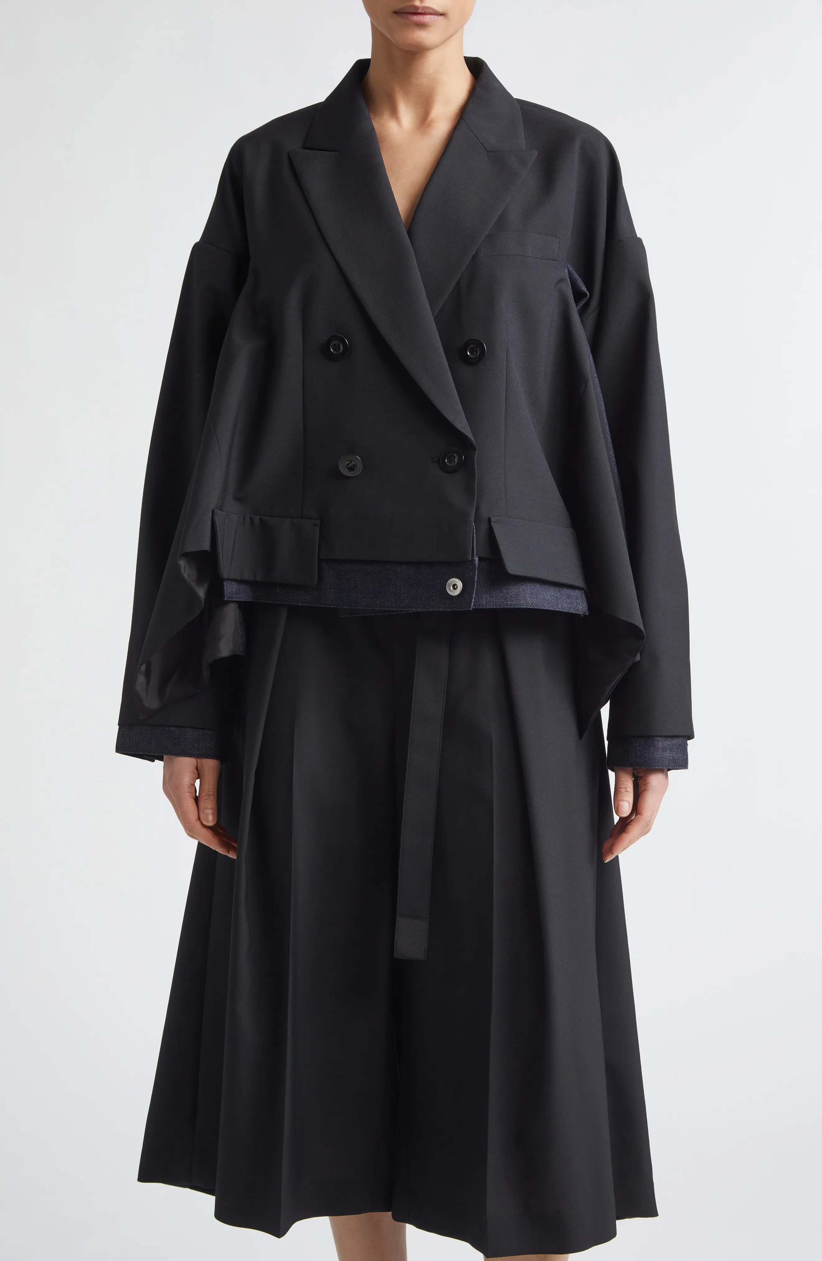Double Breasted Suiting & Denim Jacket (Women) | Nordstrom | Nordstrom