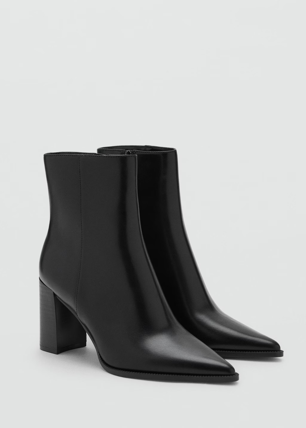Ankle boots with block heel black - Woman - 9½ - MANGO | Mango (US/MX/AU)