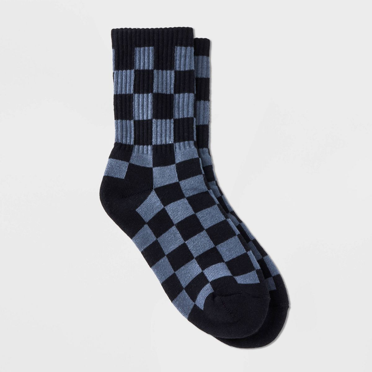 Women's Ascot + Hart Checkered Graphic Socks - Gray | Target