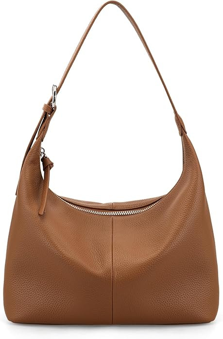 befen Genuine Leather Slouchy Hobo Bags for Women, Ultra Lightweight Leather Purses Shoulder Hand... | Amazon (US)