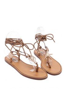 Lace-Up Metal Asymmetrical Sandals | ZAFUL (Global)