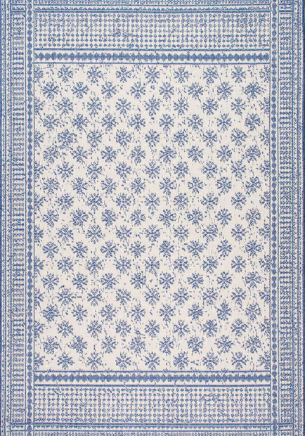 Blue Jardin De Millefleurs Indoor/Outdoor Area Rug | Rugs USA