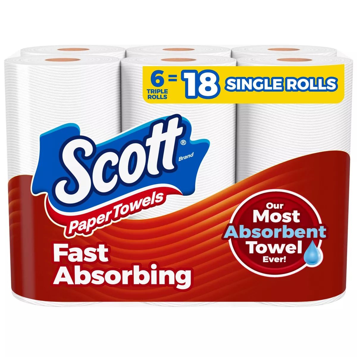Scott Paper Towels - 6 Triple Rolls | Target