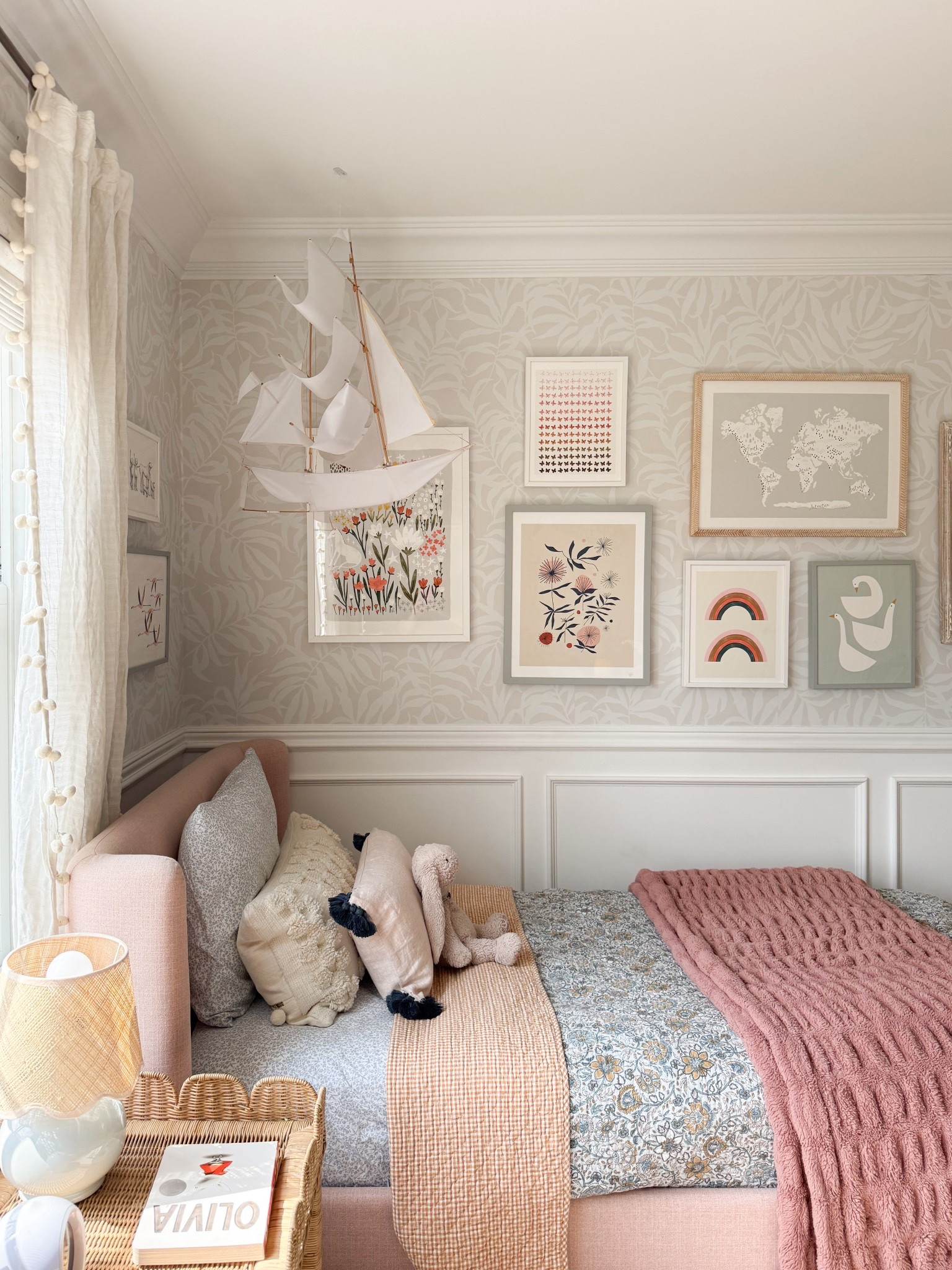 Ava asked me to swap her old curtains back onto her windows so I took the opportunity to also upgrade her roman shade to a memorized one and I love it! Super easy to install (no tools required!!) and it makes such a difference 🩶

Kid’s Bedroom, girl’s room, window treatment, spring bedroom, gallery wall, peel-and-stick wallpaper 

#LTKKids #LTKHome #LTKmomlife