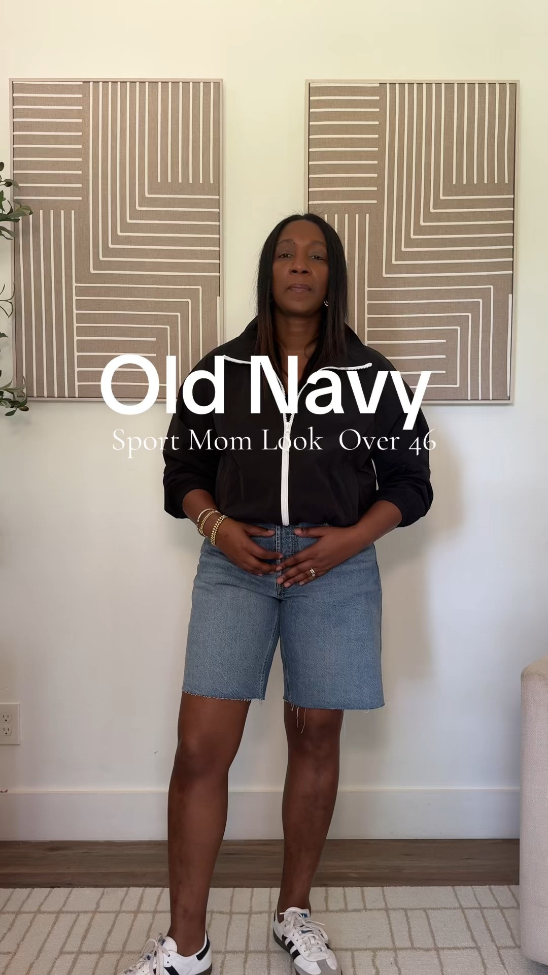 Old Navy Baggy Shorts and Jackets. RUNS tts wearing 8 in bottoms and medium in jacket just for over size look.

#LTKOver40 #LTKootd #LTKgrwm