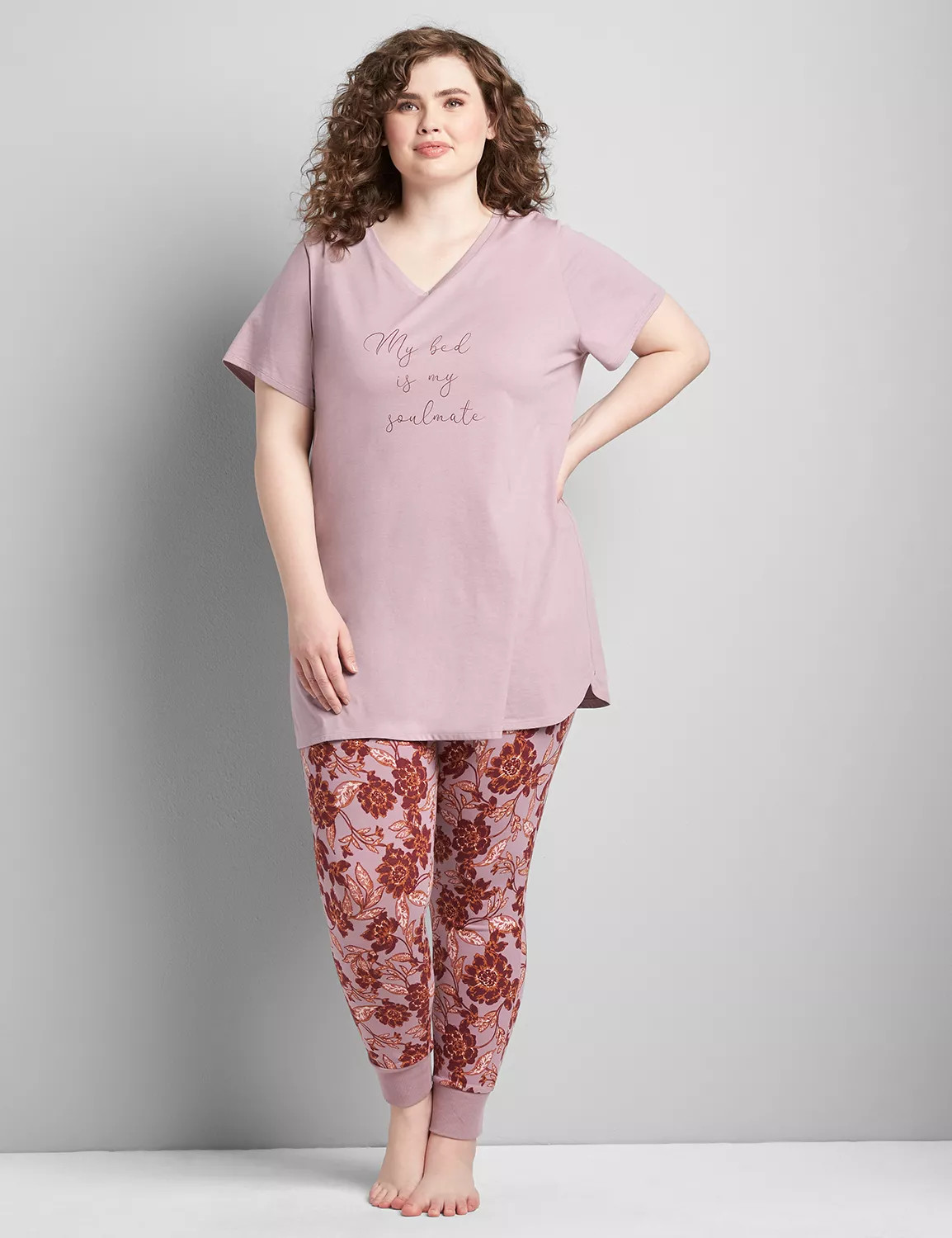 Lane Bryant Women's Tee & Legging Pj Set 18/20 My Bed Is My Soulmate | Lane Bryant (US)