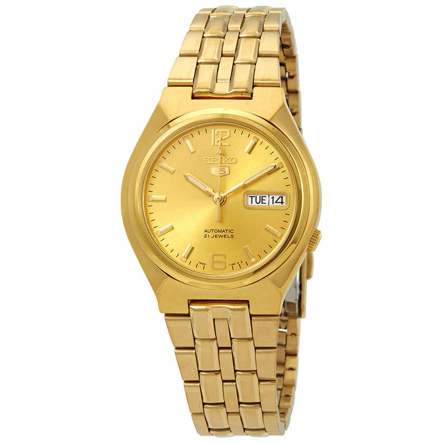 Seiko Series 5 Automatic Gold Dial Mens Watch SNKL64 | Jomashop.com & JomaDeals.com