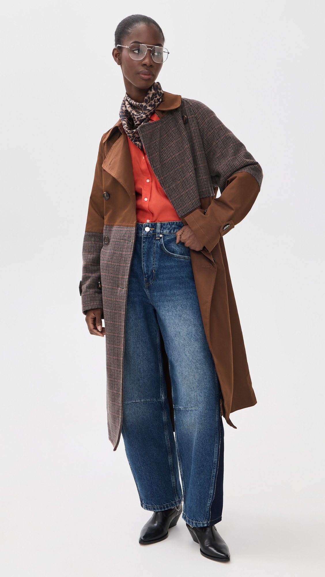 ESSENTIEL ANTWERP Kagu Patchwork Trench Coat Combo1 Bear Me L | Shopbop