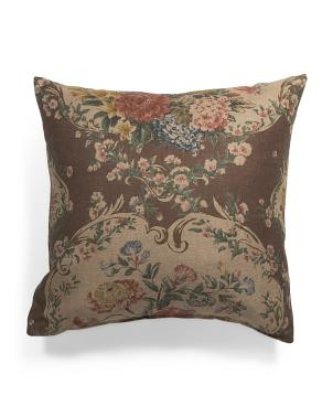 22X22 Chateau Rose Oversized Luxe Pillow, Polyester/Viscose | TJ Maxx