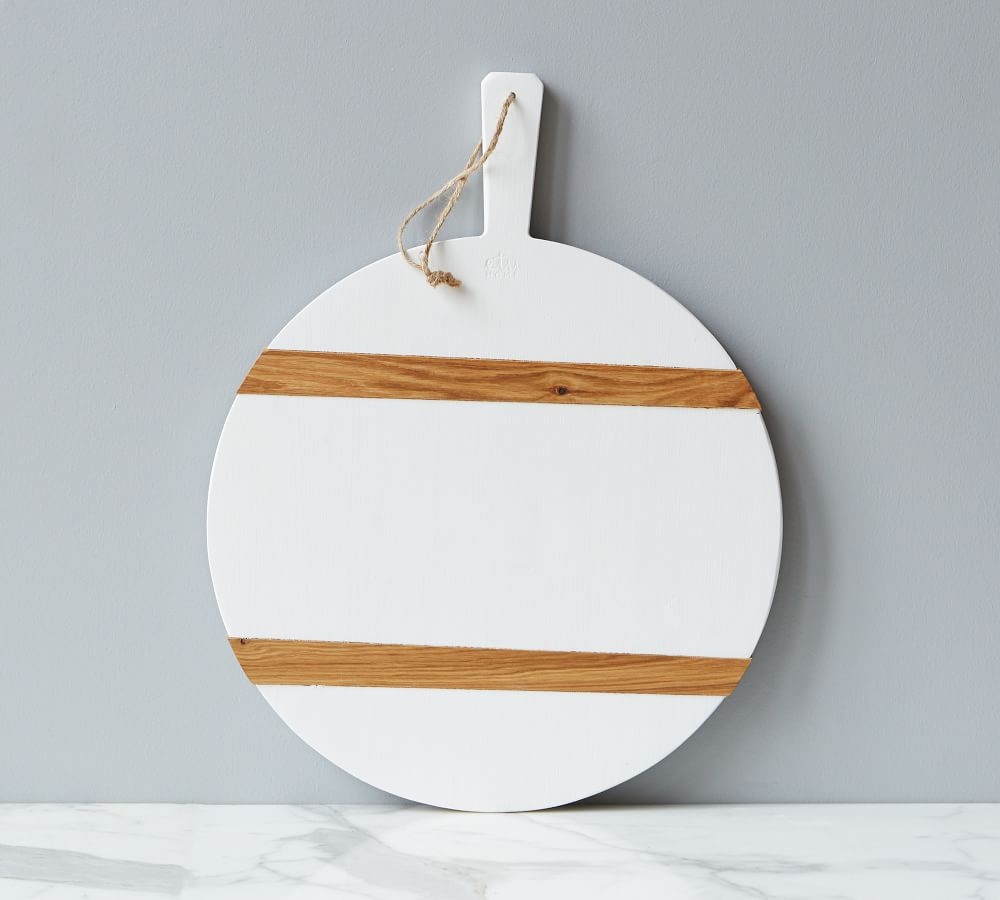 White Reclaimed Pine Wood Pizza Paddle - Medium | Pottery Barn (US)