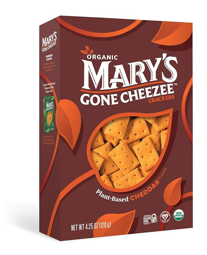 Marys Gone Crackers Cheddar Cheezee Crackers 4.25 OZ | Amazon (US)