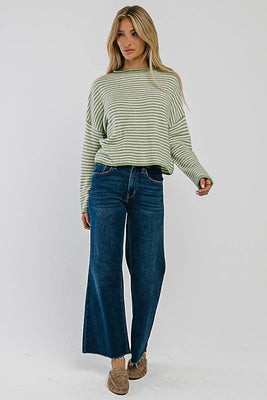 Piper Mid Rise Wide Leg Jeans - 25 / Dark Wash | Böhme US