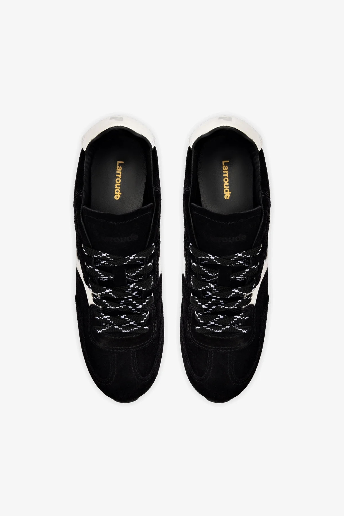 Stella Sneaker In Black Suede | Larroude