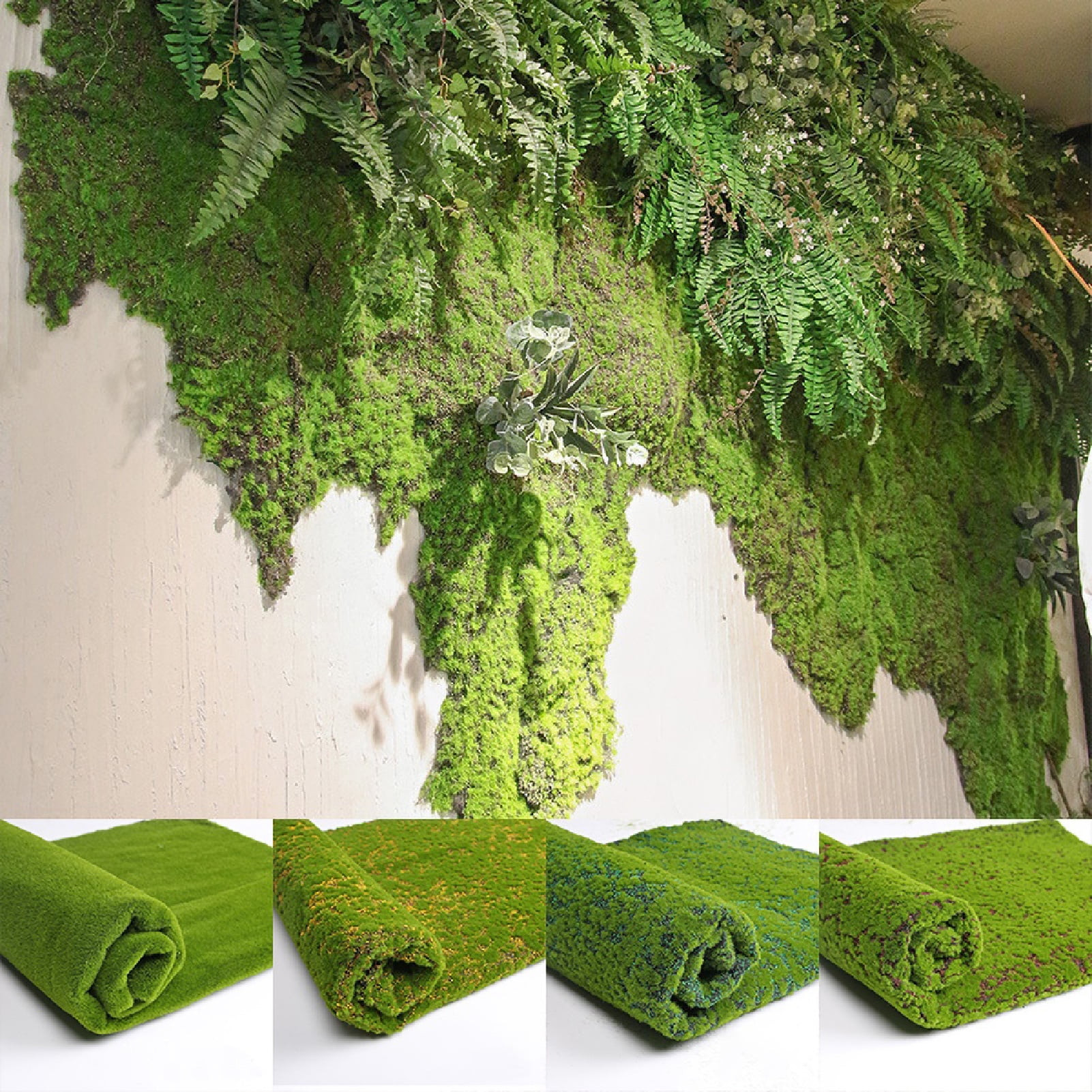 Skys Fake Grass Foldable Beautiful Natural Artificial Moss Grass for Living Room | Walmart (US)