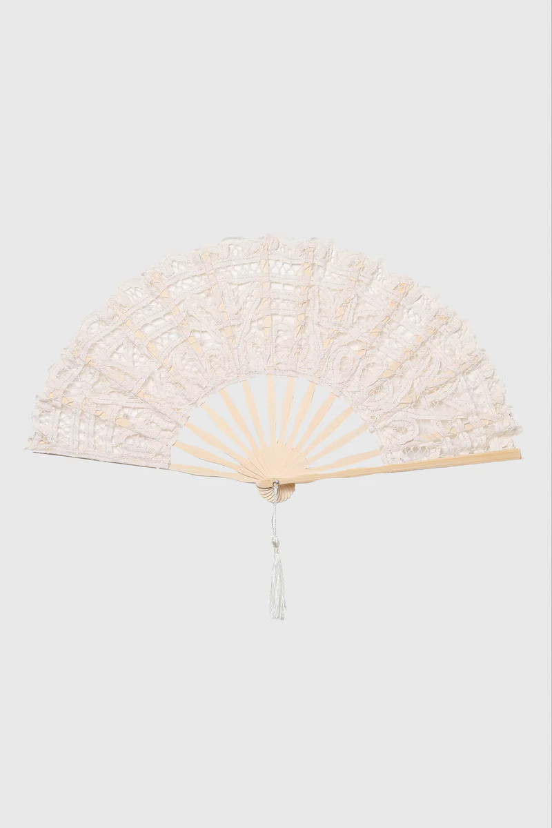 Shop 1920s Feather Fan - Vintage Lace Folding Fan | BABEYOND | BABEYOND