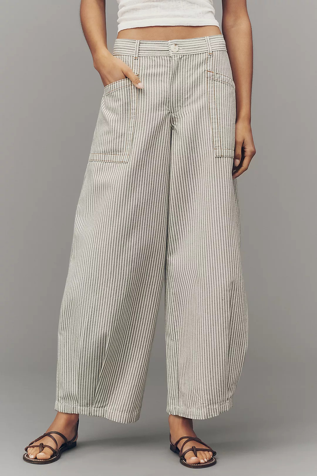 By Anthropologie Cotton Utility Pants | Anthropologie (US)