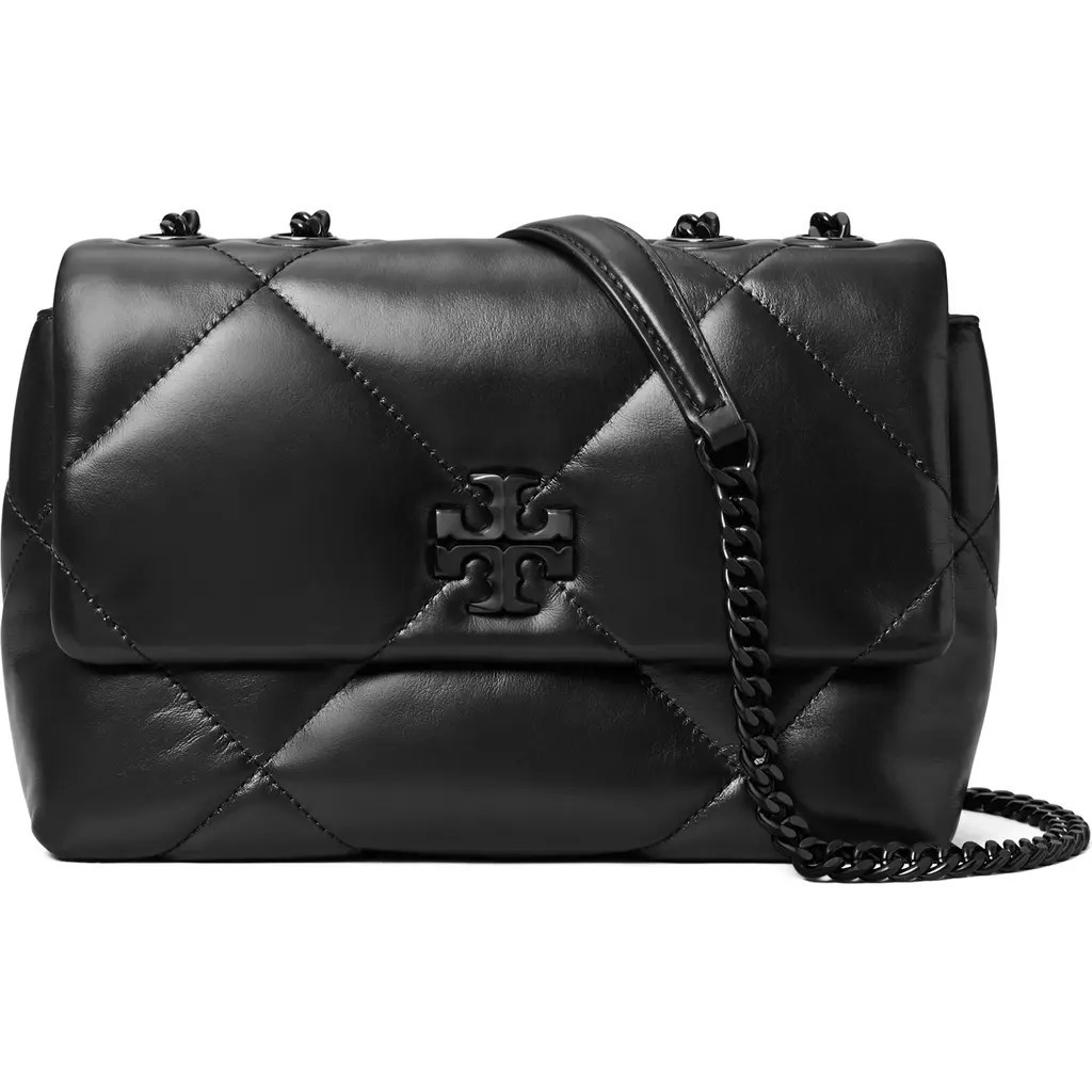 Tory Burch Kira Diamond Quilt Shoulder Bag in Black at Nordstrom | Nordstrom