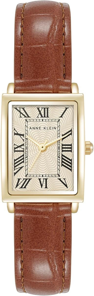 Anne Klein Women's Croco-Grain Strap Watch | Amazon (US)