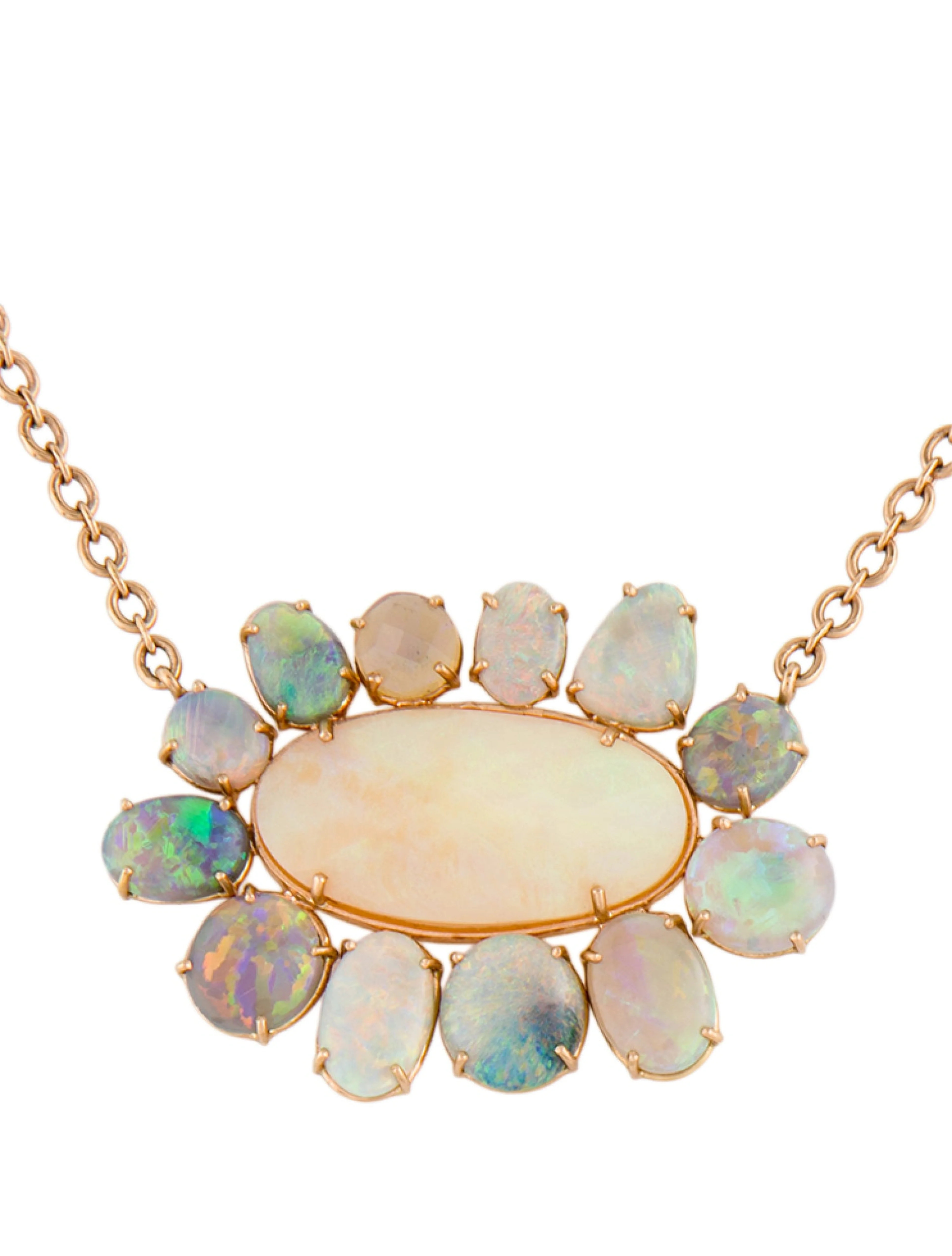 18K Opal Station Necklace | The RealReal
