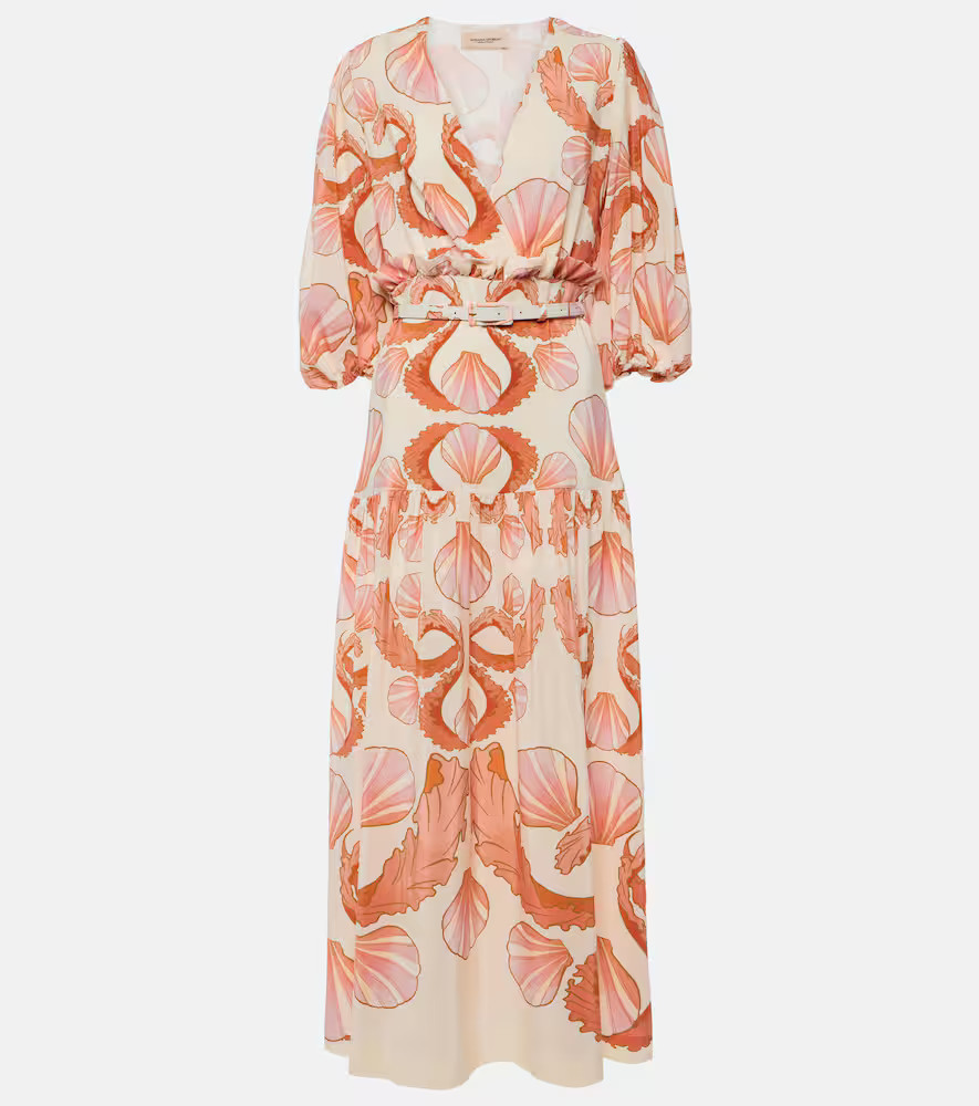Adriana Degreas Seashell silk maxi dress | Mytheresa (US/CA)