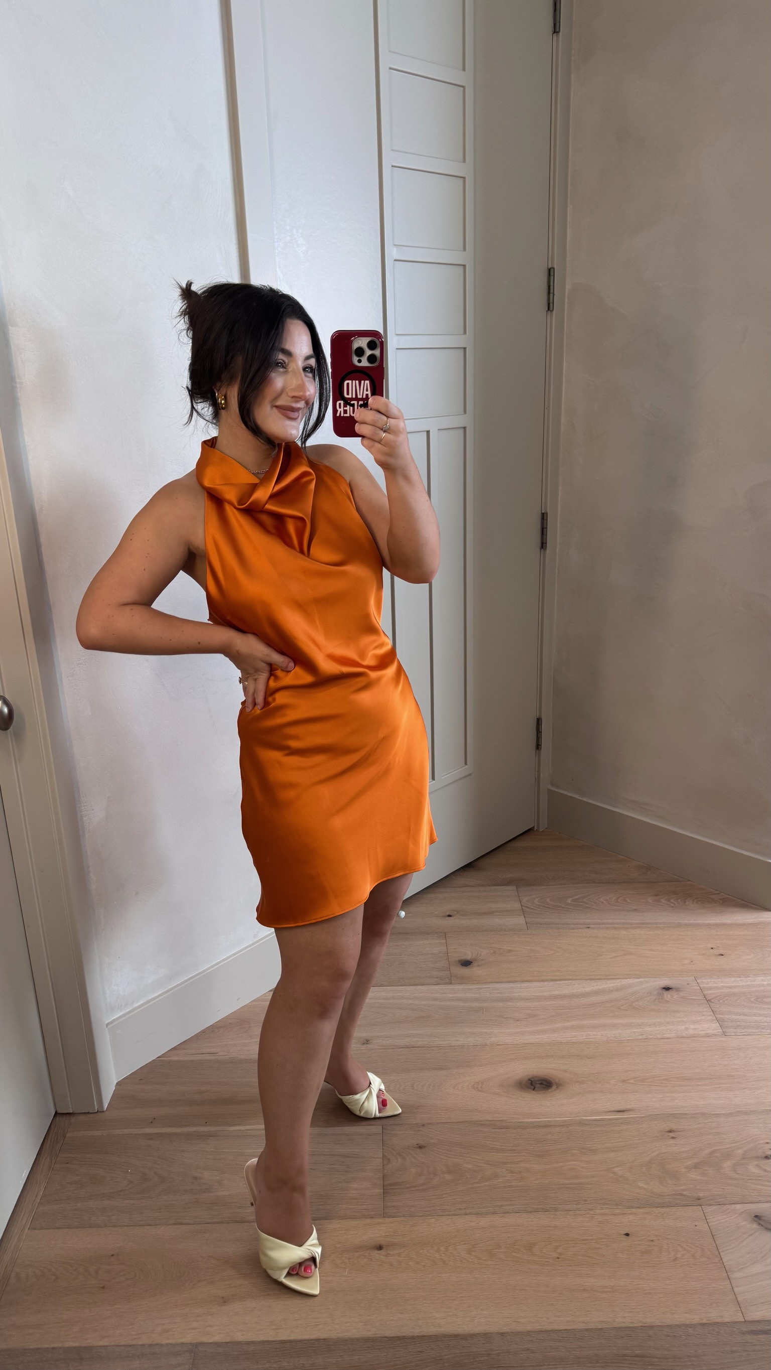 Satin dress from Zara!! It’s stunning!! 

Size medium 
Runs big! 

5’0” 140lbs

#LTKootd #LTKSeasonal #LTKPetite