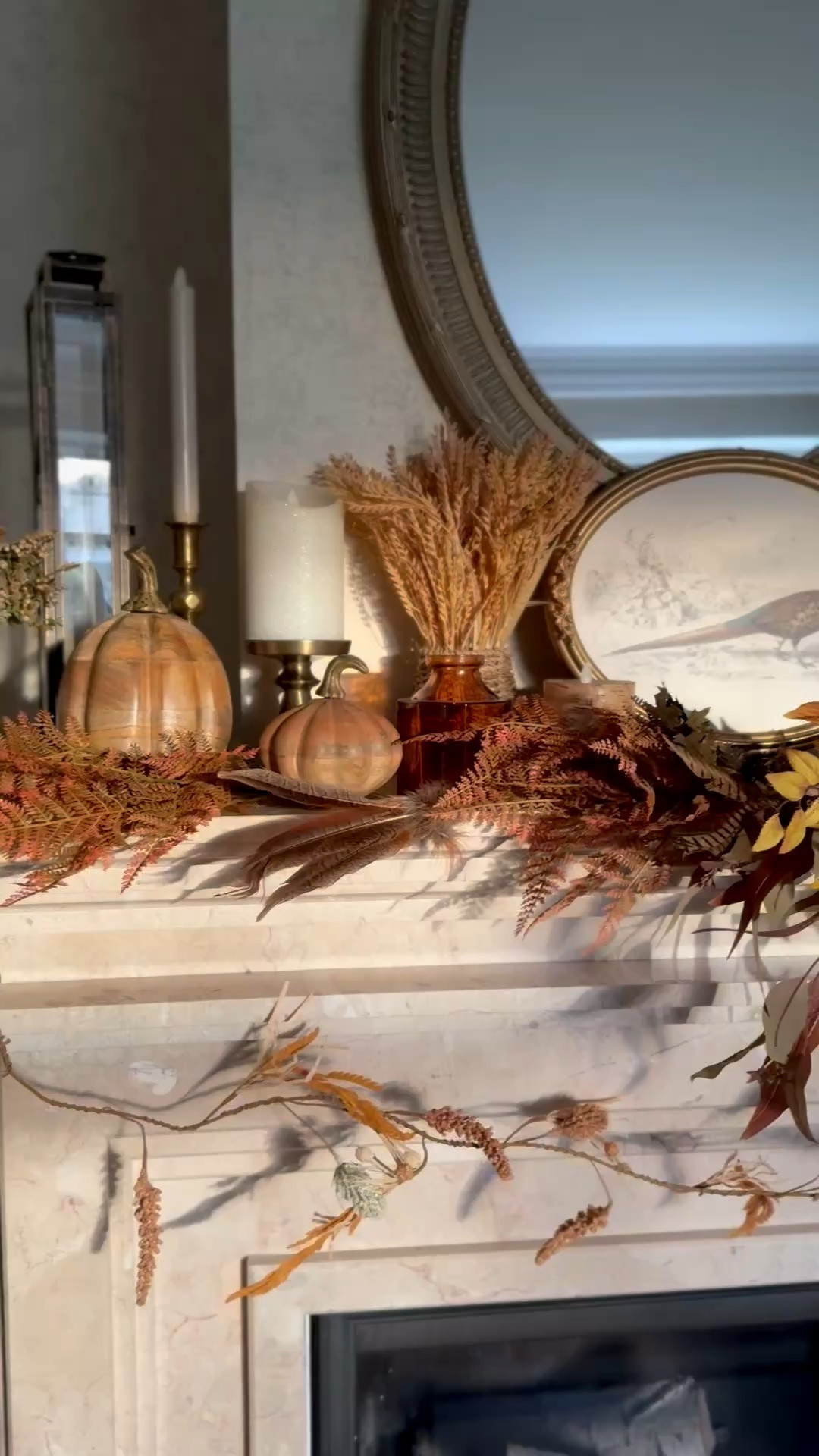 Fall living room decor, pumpkin decor, fall leaves, pheasant decor

#LTKHome #LTKSeasonal #LTKSaleAlert