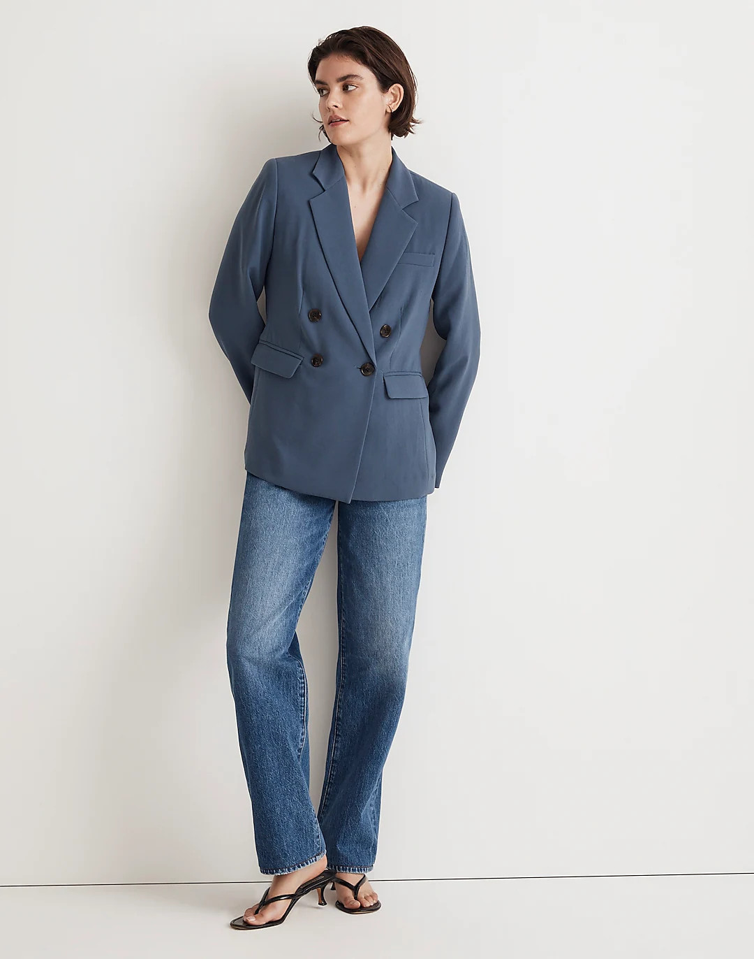 The Rosedale Blazer in Crepe | Madewell