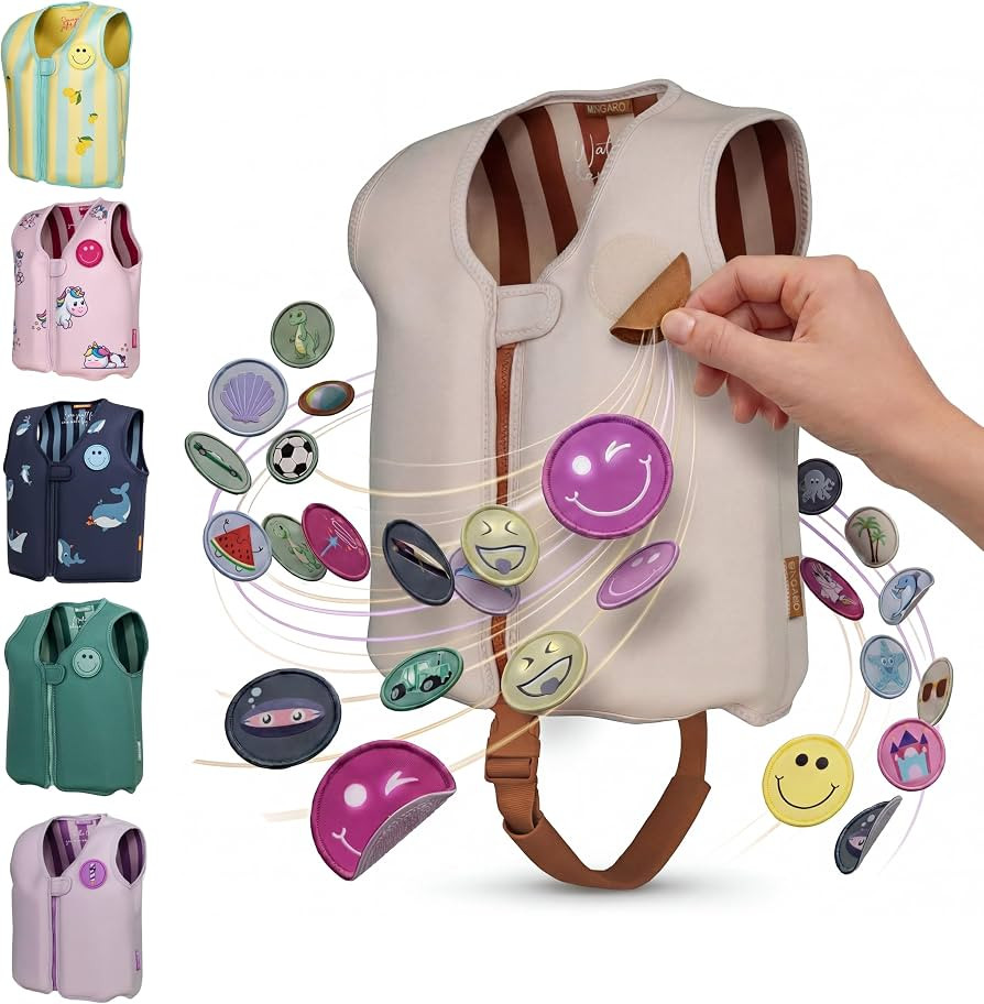 NOARD Kinder Schwimmweste (2-6 J. / 15-30 kg) Schwimmhilfe mit Schrittgurt | Amazon (DE)