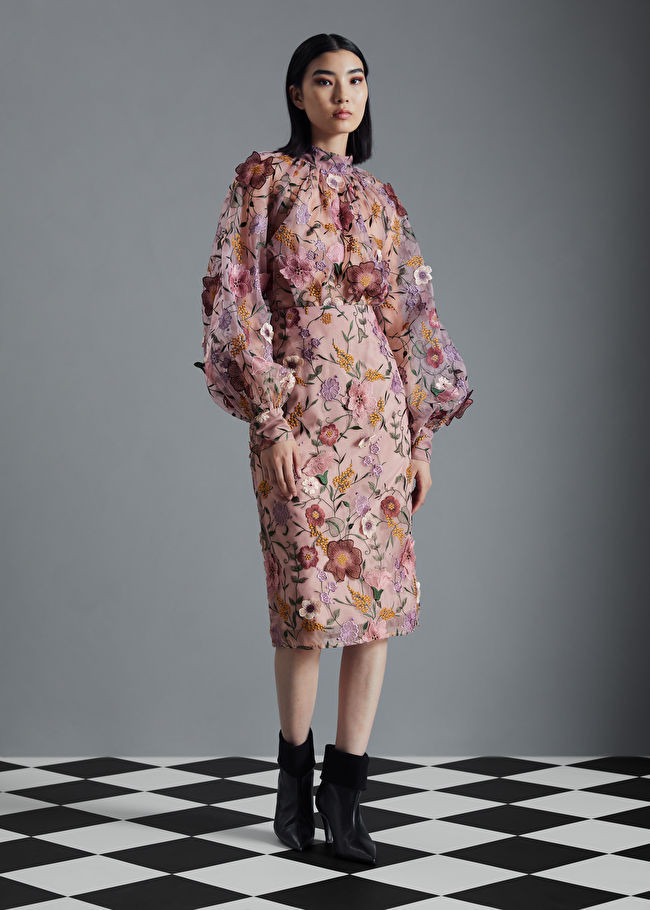 Floral Organza Midi Skirt | & Other Stories US