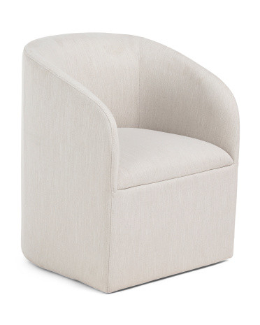23X30 Kai Caster Rolling Wheel Anywhere Chair, Polyester | TJ Maxx