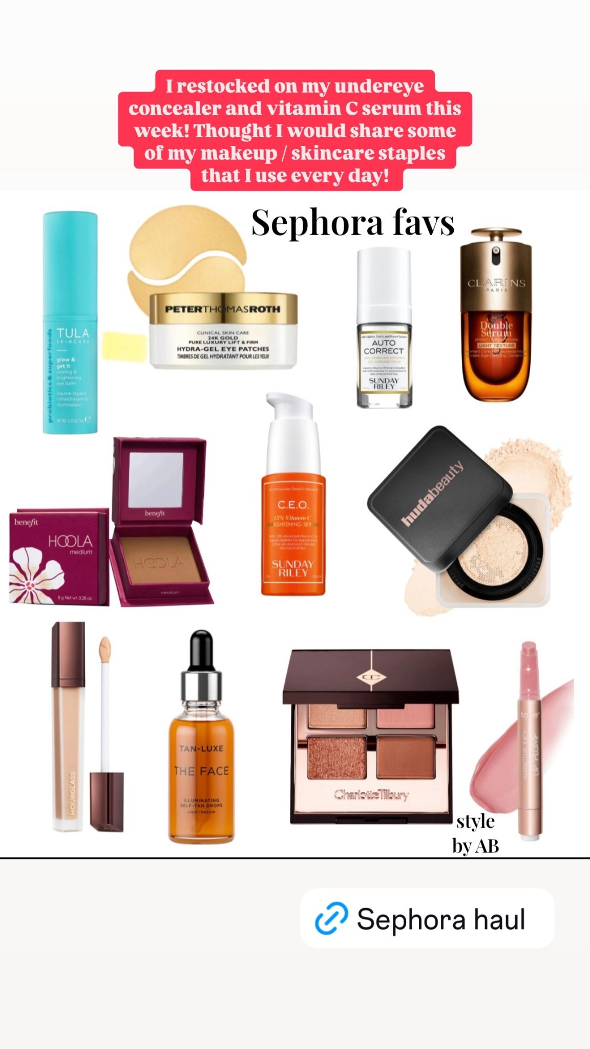 Sephora haul 
These are my tried and true products! Hands down favorites! 
Best tan drops
Best under eye concealer 
Bronzer


#LTKFindsUnder50 #LTKSaleAlert #LTKBeauty