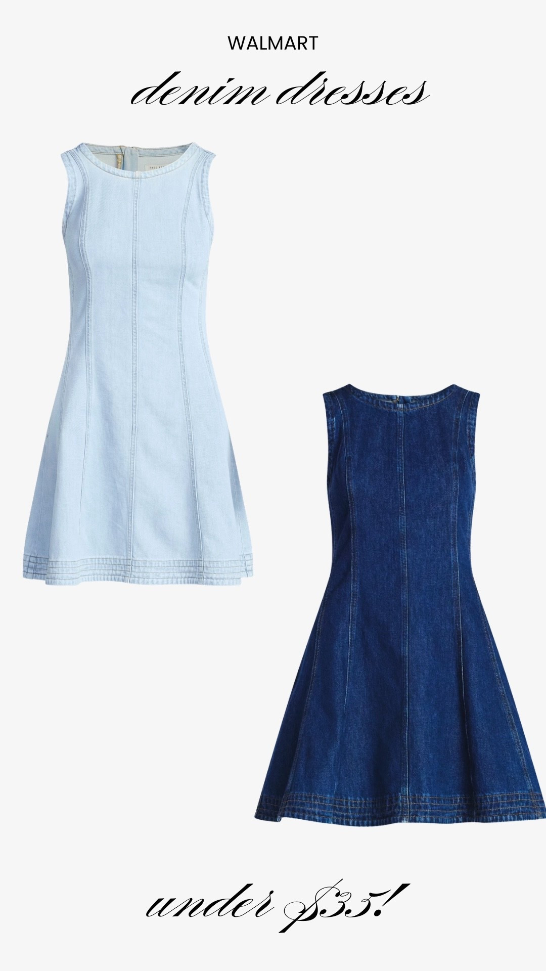 Walmart denim dresses that are so cute! 

#LTKSeasonal