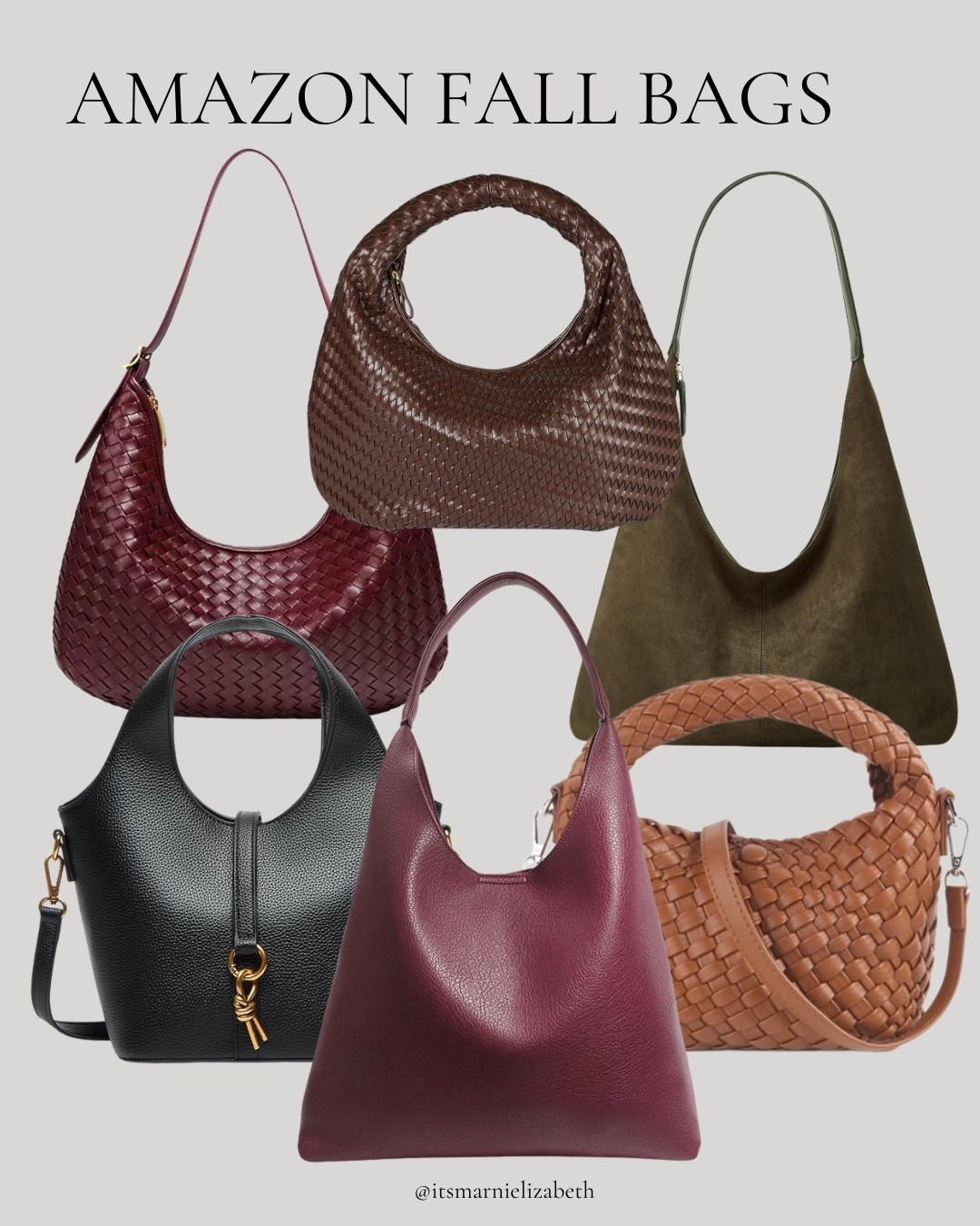A few Amazon fall bags I’m really into right now 🤎 Love the richer colors, cozy textures, and classic shapes that instantly make an outfit feel a little more fall. So many cute options for everyday looks.

Amazon fall bags, fall fashion, Amazon finds, fall accessories, handbag inspo, affordable fashion, fall style

#LTKgrwm #LTKSeasonal